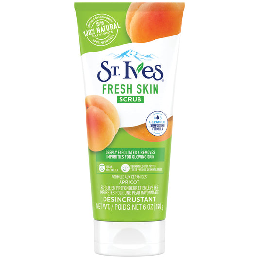 St. Ives Fresh Skin Invigorating Apricot Natural Face Scrub - 6oz