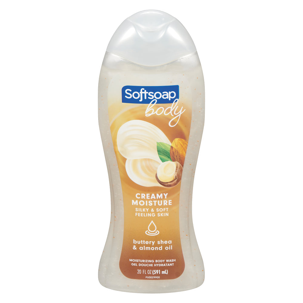 Softsoap Body Wash, Moisturizing, Buttery Shea & Almond Oil, Creamy Moisture, 20 Fl Oz
