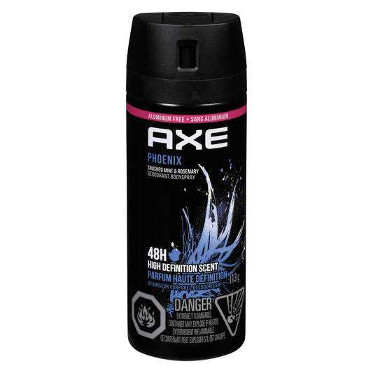 AXE Phoenix Deodorant Body Spray For Men Fruity Scent, 4 Ounce