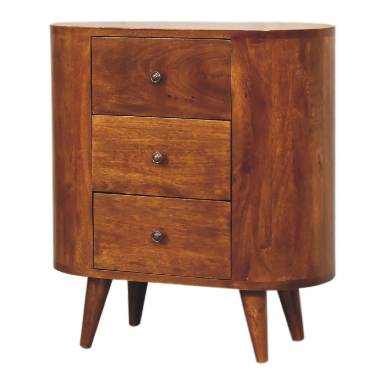 Solid Wood Mini Chestnut Cabinet