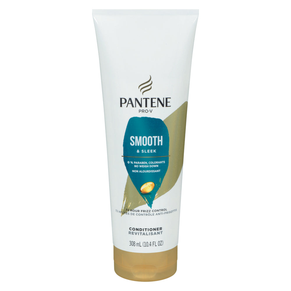 Pantene Smooth & Sleek 72 Hr Smoothness Conditioner 10.4 Fl Oz
