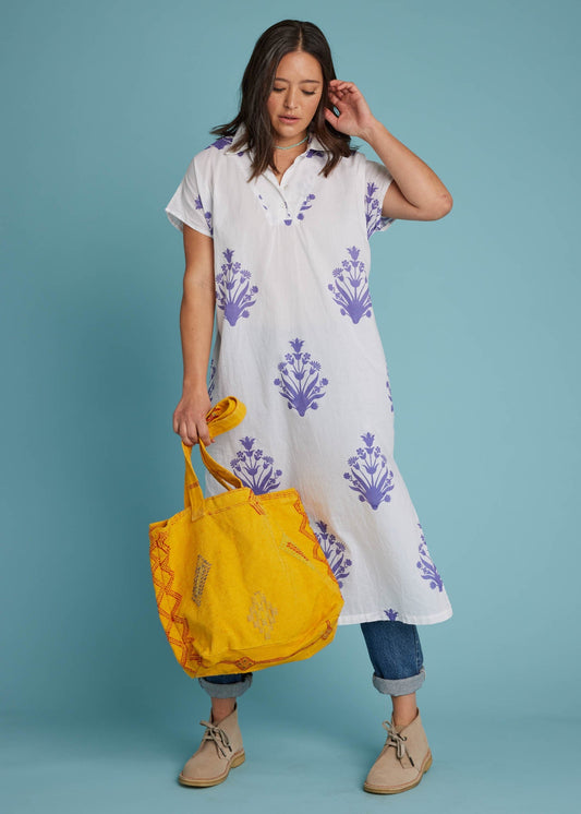 Scout Caftan - Cameo Floral Coastal Purple