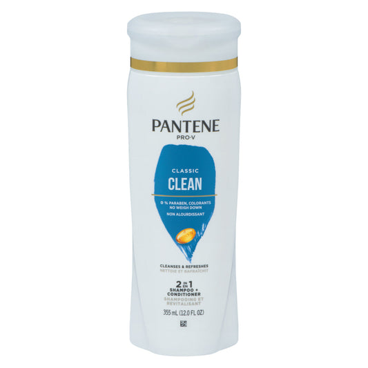 Pantene Classic Clean 2 In 1 Shampoo + Conditioner 12 Fl Oz