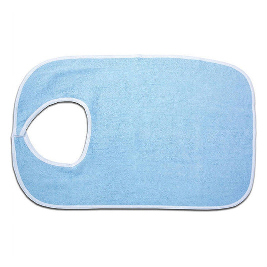 Essential Medical Terrycloth Bib Blue
