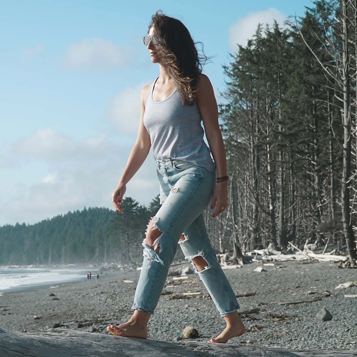 Microweight Women's Wool Racerback Tank Top - Woolverino