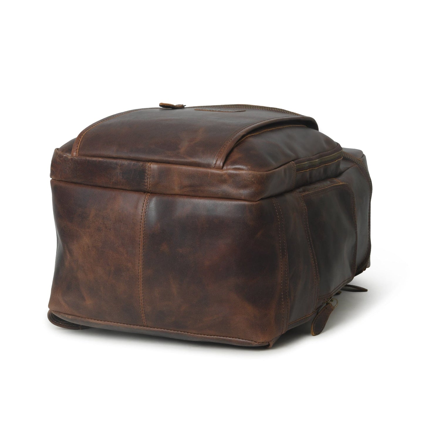 Alpha Brown Buffalo Leather Travel Backpack - Osadia Concept Store