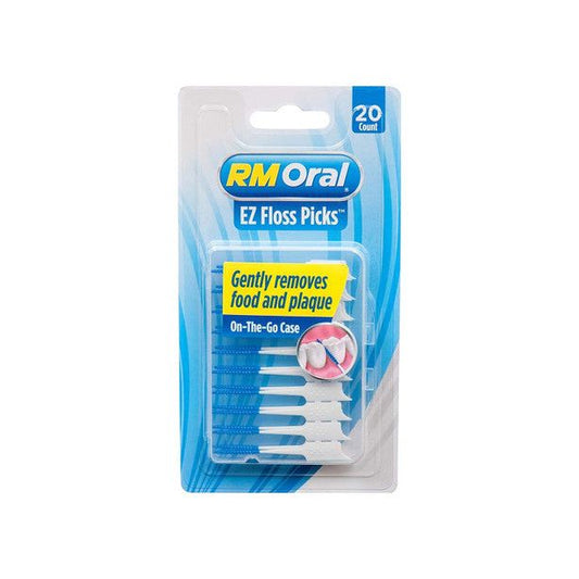 RM Oral Ez Floss Picks 20 Count, Blue