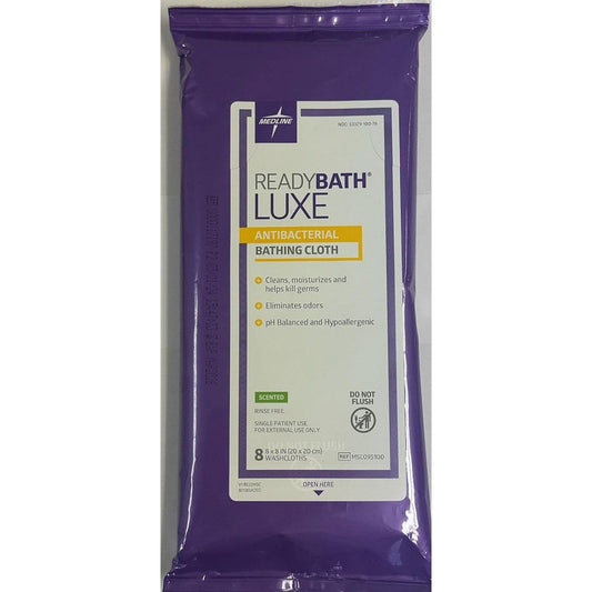 Medline Total Body Cleansing Washcloths - 8ct - 24pk