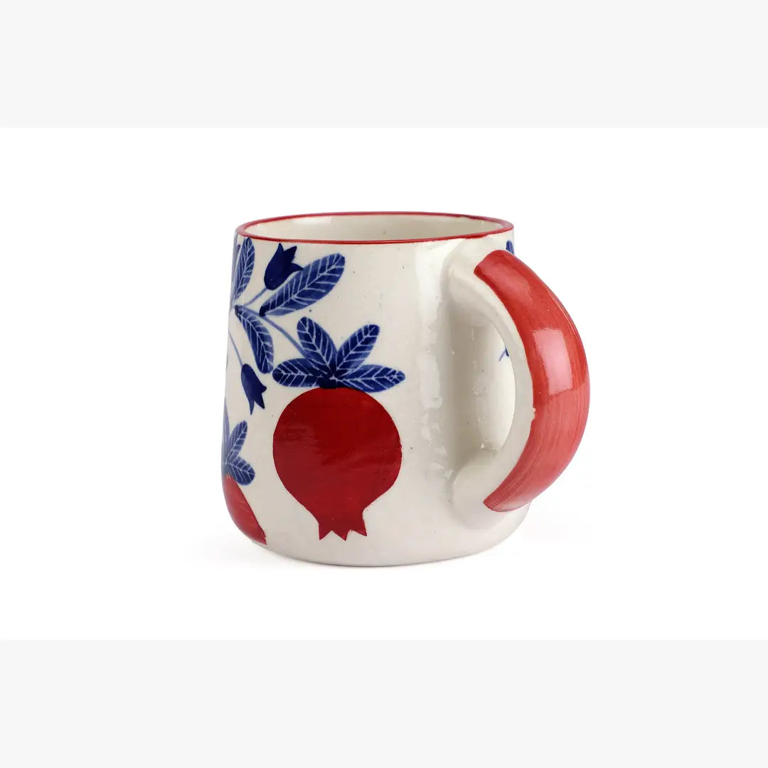Anaar Coffee Mug- Red ,  3.5 X 3 Inches ( Set of 2 )
