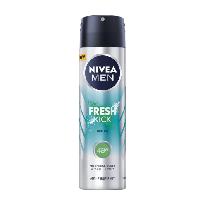 Nivea Men Fresh Kick Antiperspirant Deodorant Spray 150 Ml