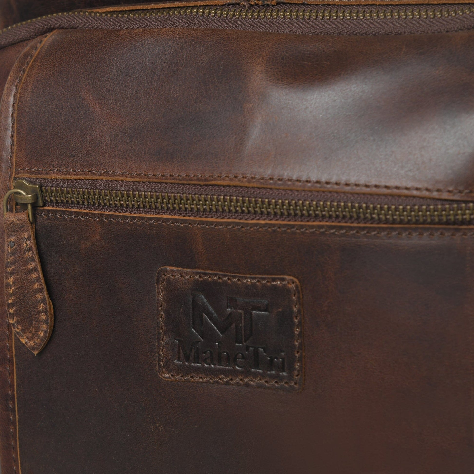 Alpha Brown Buffalo Leather Travel Backpack - Osadia Concept Store