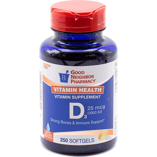 Good Neighbor Pharmacy GNP Vitamin D 1000iu Softgel Caps 250