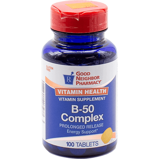 Good Neighbor Pharmacy GNP Vitamin B-50 Complex Prolonged Release, 100 Tablets