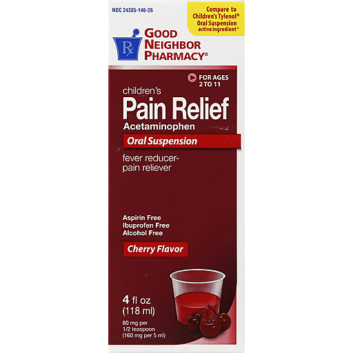 Good Neighbor Pharmacy Gnp Pain Relief Chld Chry 160mg Susp 4oz