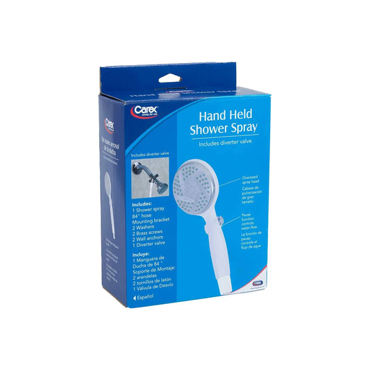 Carex Hand Held Shower Spray And Diverter Valve