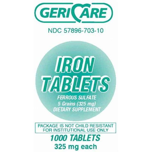 GeriCare Iron Supplement 325 Mg Strength Tablet
