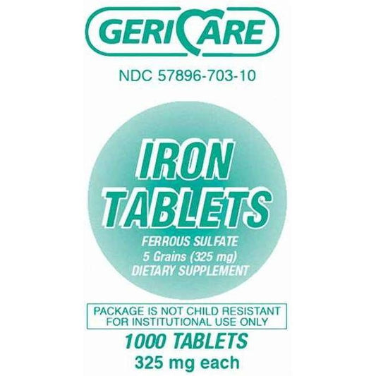 GeriCare Iron Supplement 325 Mg Strength Tablet