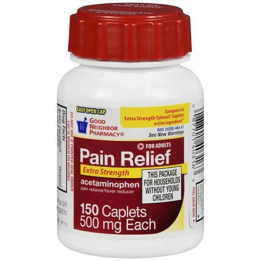 Good Neighbor Pharmacy GNP PAIN RELIEF XS 500MG CPL 150CT Acetaminophen ORAL TABLET 500 MG