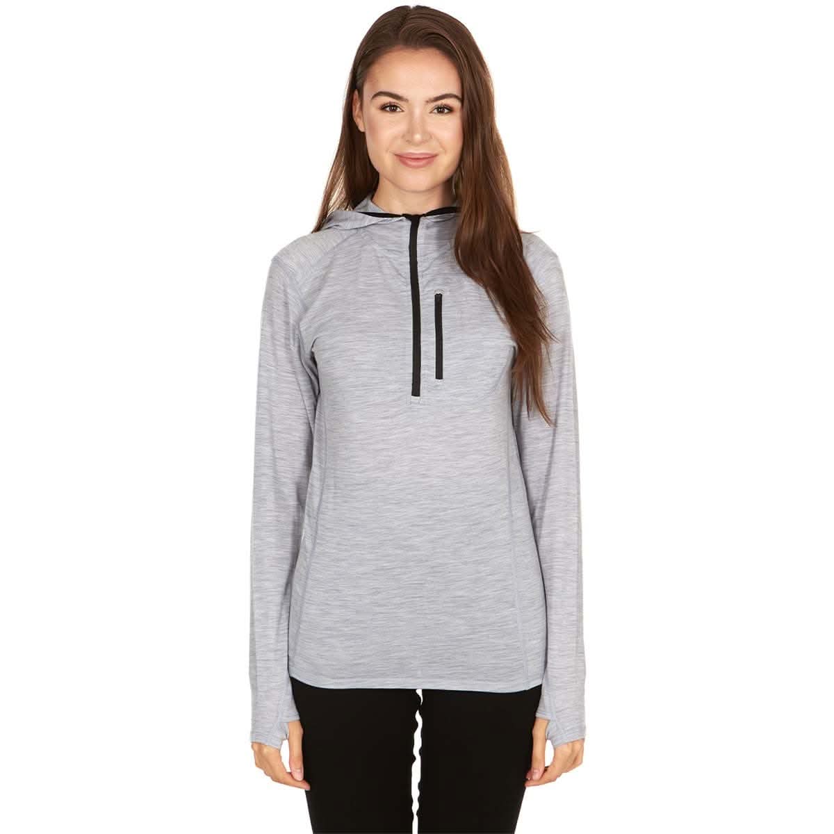 Women's 1/4 Zip Merino Sun Hoodie - Microweight - Osadia Concept Store