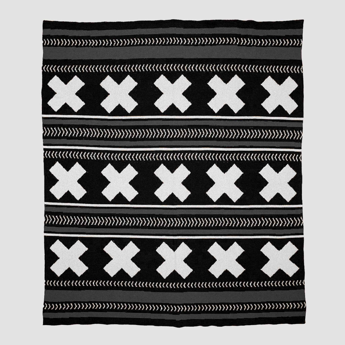 60" x 80" Jumbo Mesa - Cotton Sustainable Knit Rustic/ Lodge Throw Blanket