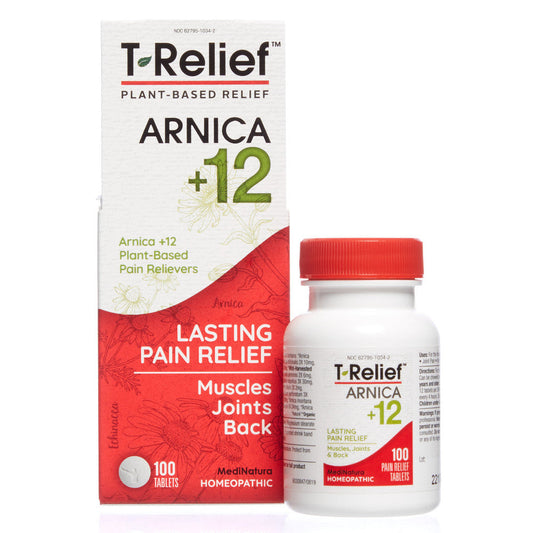 T-Relief Medi Natura Natural Pain Arnica +12, Homeopathic Tablets