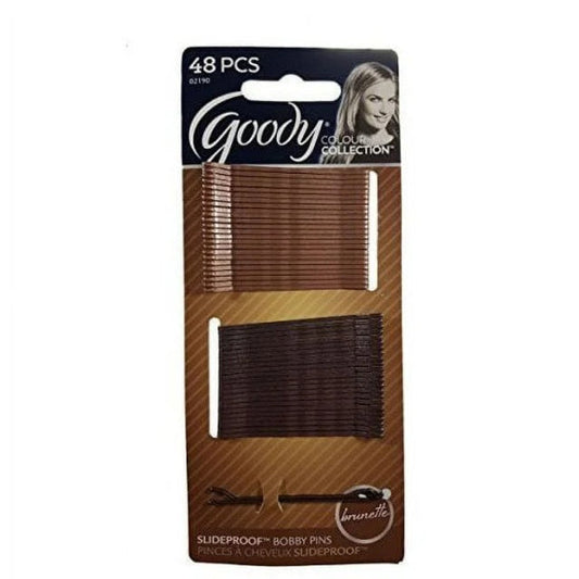 Goody Color Collection Bobby Pins, Brunette
