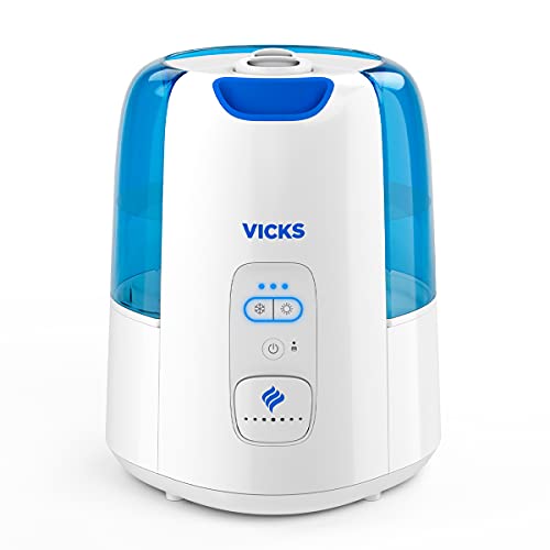 Vicks Dual Comfort Cool + Warm Mist Humidifier Warm And Cool Mist Humidifier With Fusion Mist Technology And Heated Medicine Cup, For Year-Round Use In Large Rooms