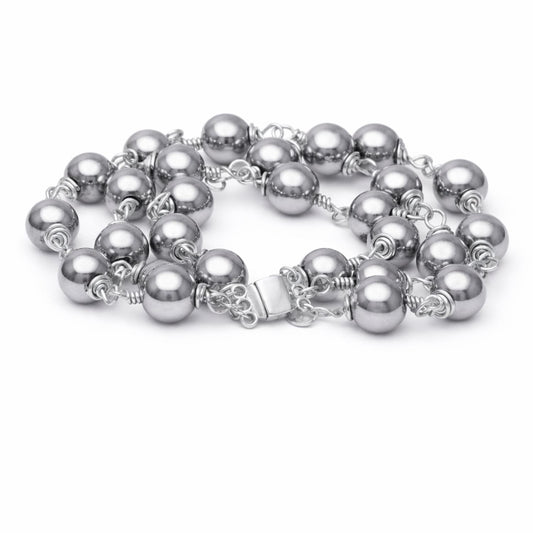 La Princesa Silver Hematite Silver Wire Wrapped