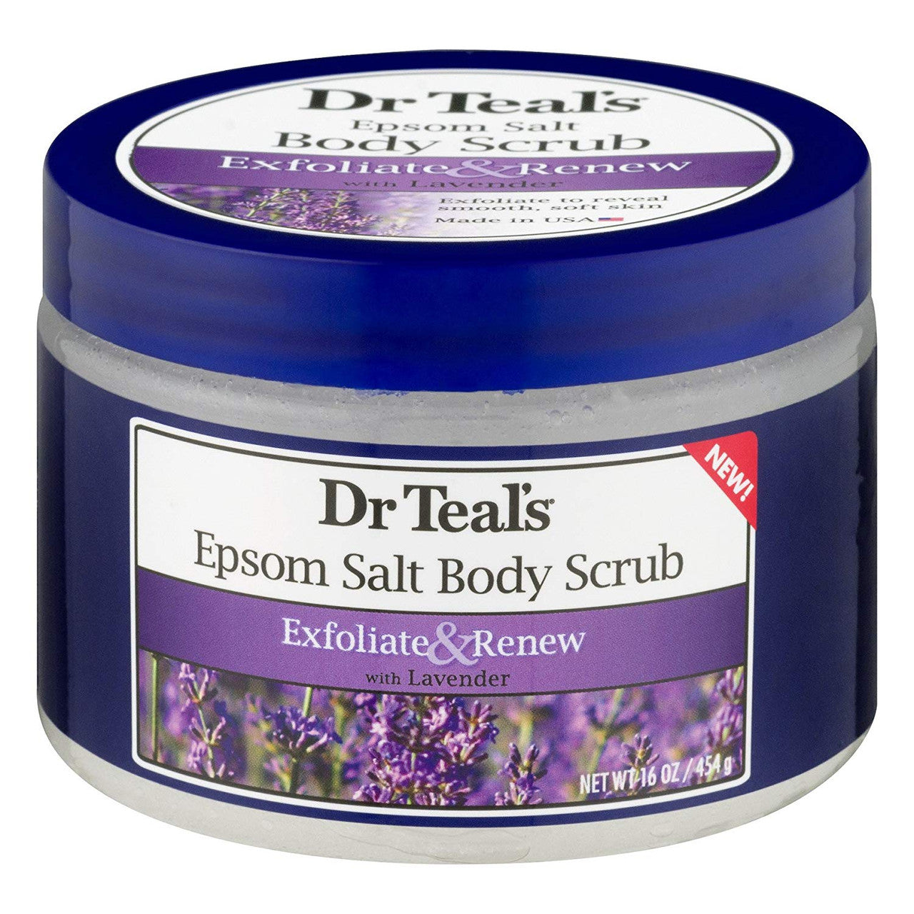 Dr Teal's Exfoliate & Renew Lavender Epsom Salt Body Scrub - 16oz