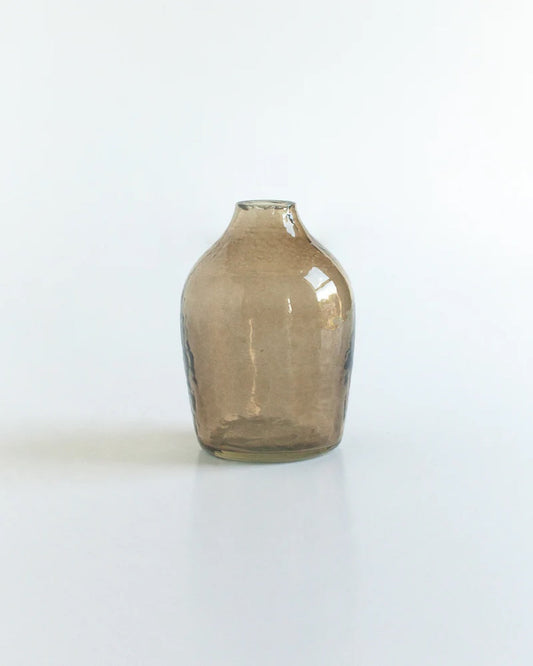 S/3 Hammered Bud Vases - Smoke