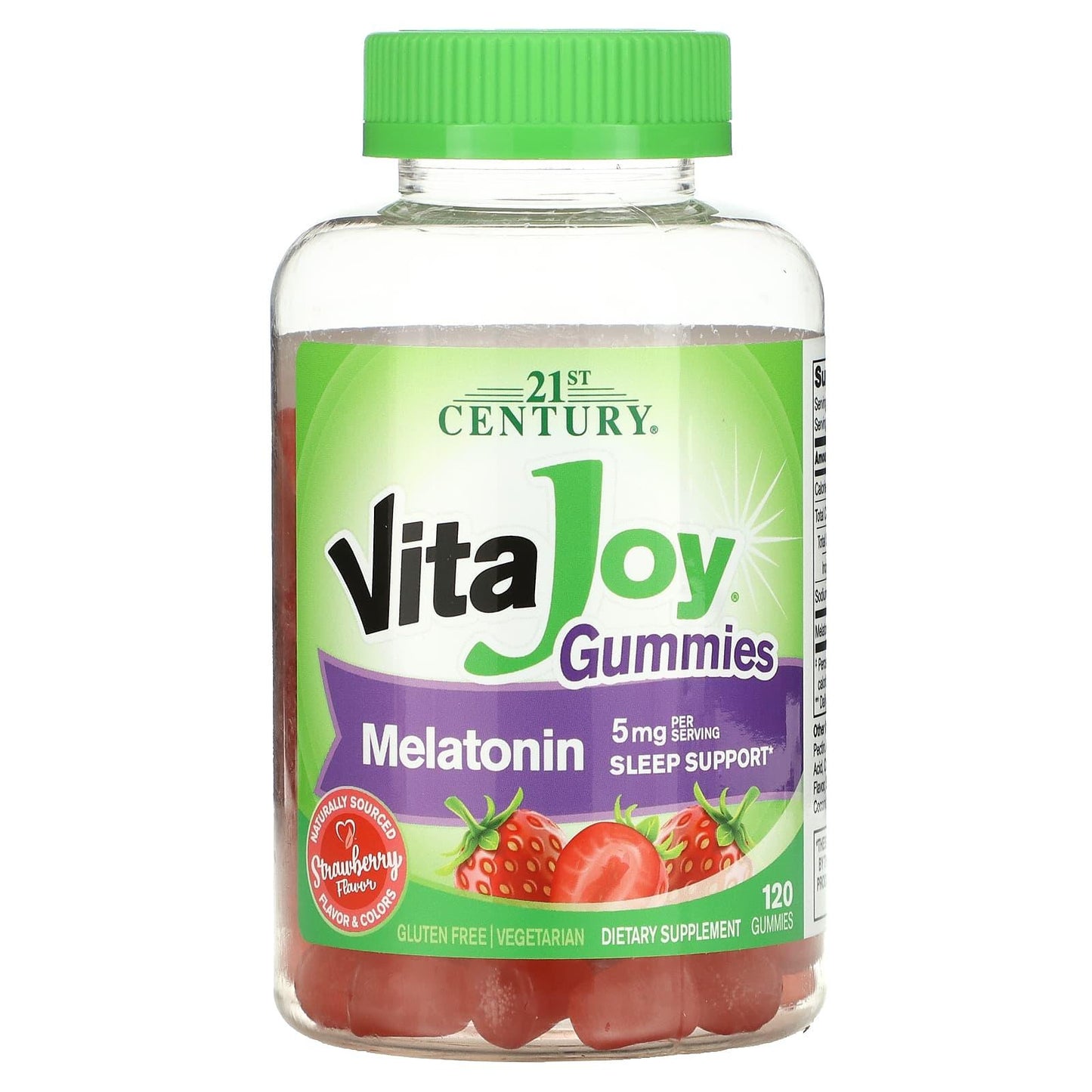 21st Century Vitajoy 5 Mg Melatonin Gummies, Strawberry