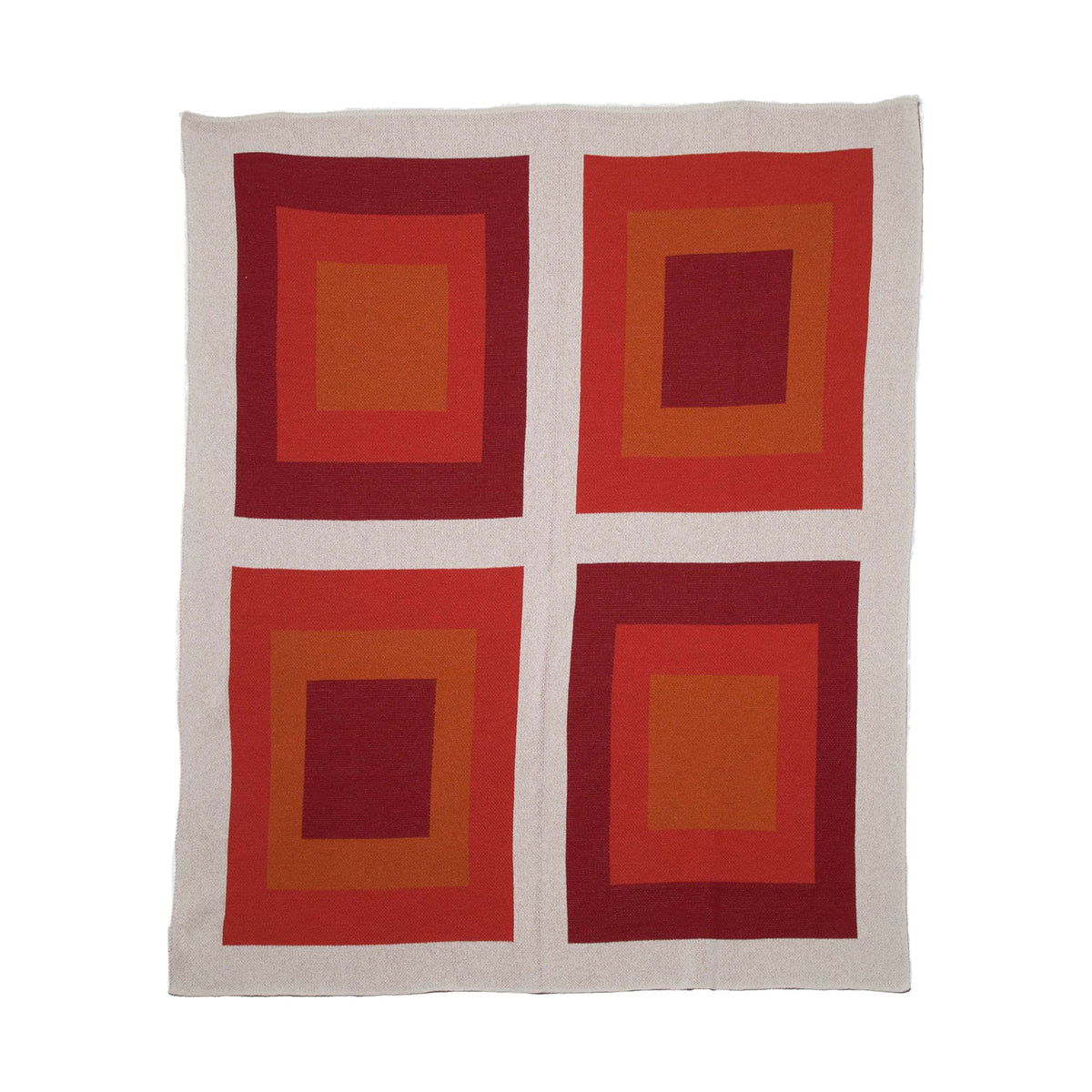 Bauhaus - Cotton Sustainable Knit Geometric Throw Blanket