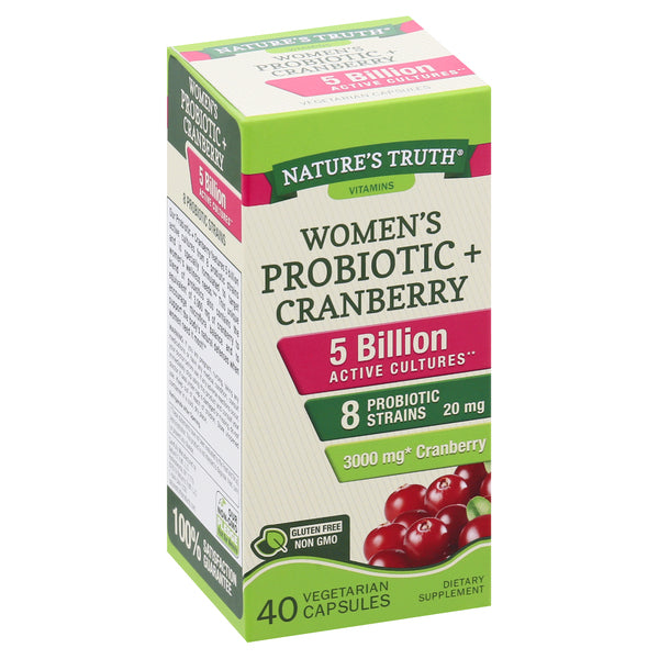 Nature's Truth Probiotic + Cranberry, Women's Daily, 3000 Mg, Capsules - Osadia Concept Store