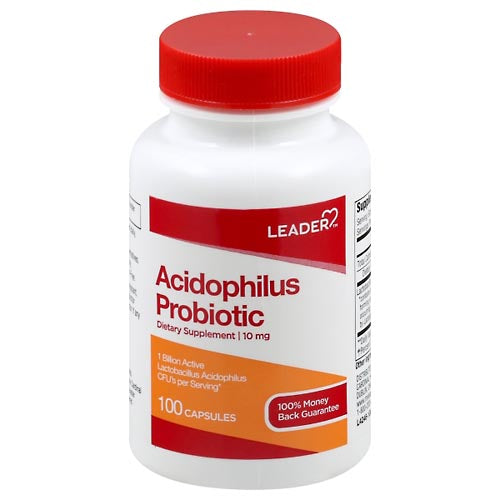 Leader Acidophilus Probiotic 10Mg Supplement Capsules