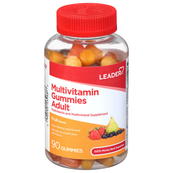 Leader Health Care Multivitamin Gummies, Adult, Fruit Flavors
