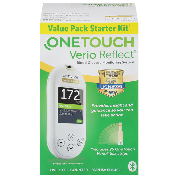 OneTouch Verio Reflect Meter Blood Glucose Monitoring Test Kit