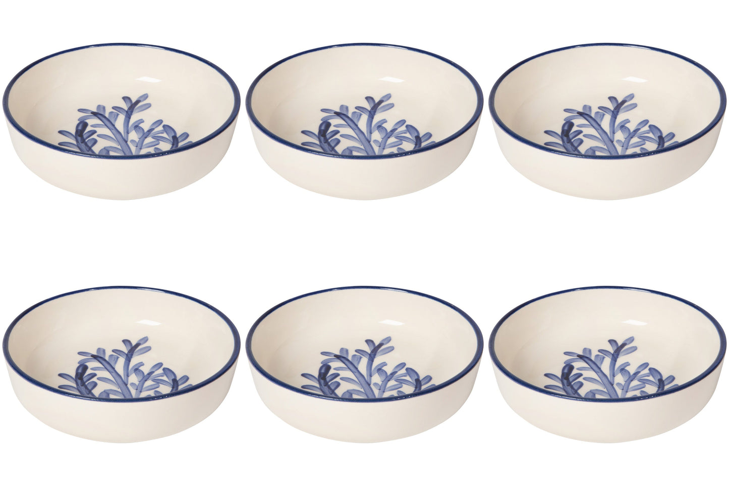 Set of 6 Floren Hand-painted Turkish Bowl 5 inch
