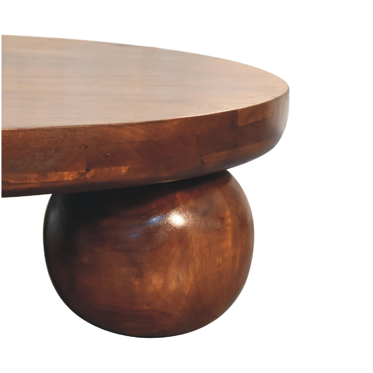 Solid Wood Central Ball Table