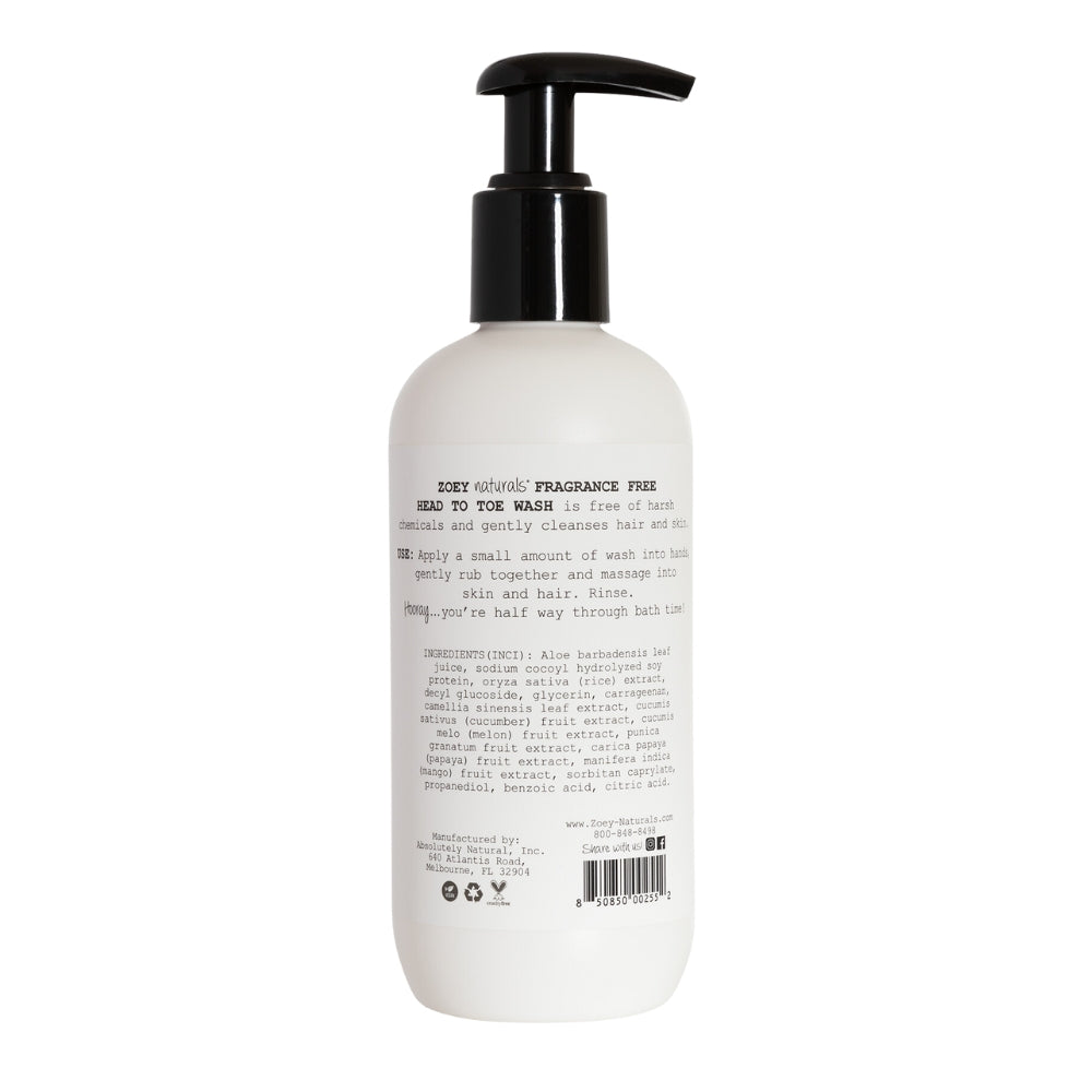 Fragrance Free Head To Toe Wash