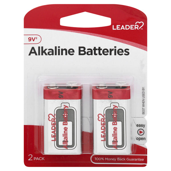 Leader Health Care Alkaline Batteries 9v
