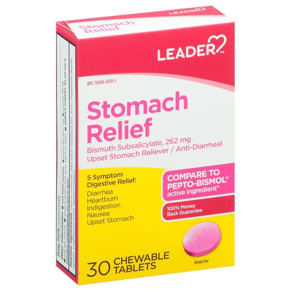Leader Stomach Relief, Chewable Tablets