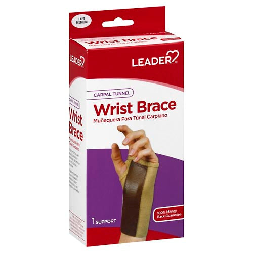 Leader Wrist Brace, Carpal Tunnel, Left, Medium