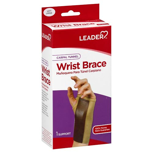 Leader Wrist Brace, Carpal Tunnel, Left, Large
