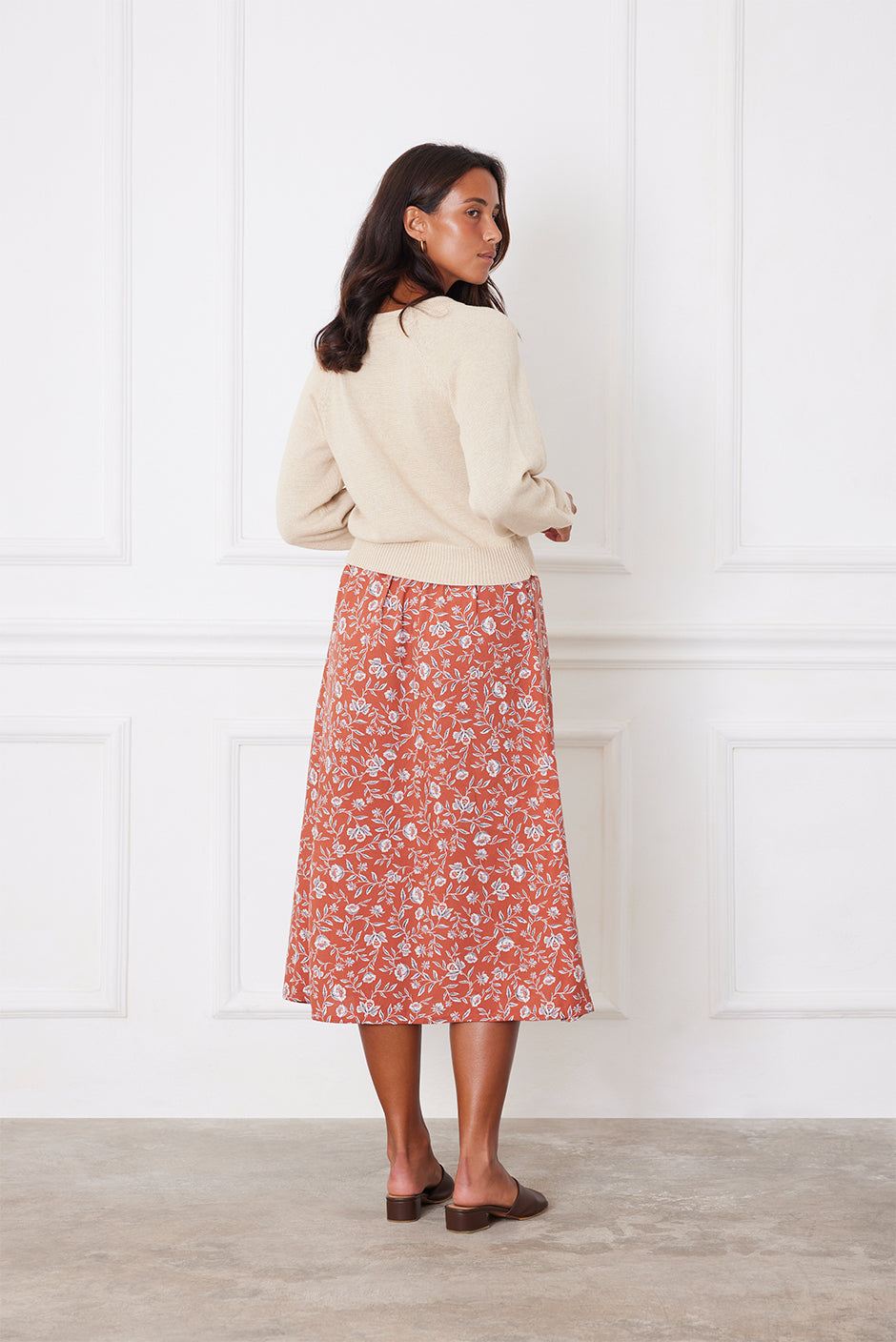 Avery Skirt in Adobe Floral - Osadia Concept Store
