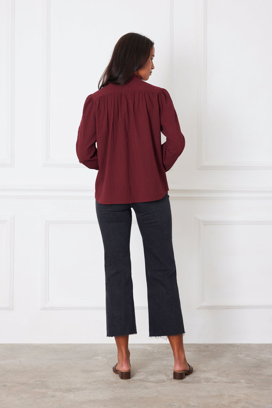 Camilla Blouse in Cranberry - Osadia Concept Store
