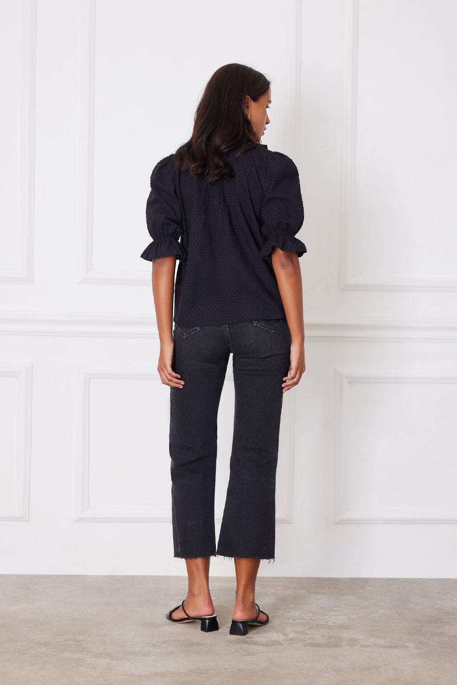 Chloe Shirt in Black Solid - Osadia Concept Store