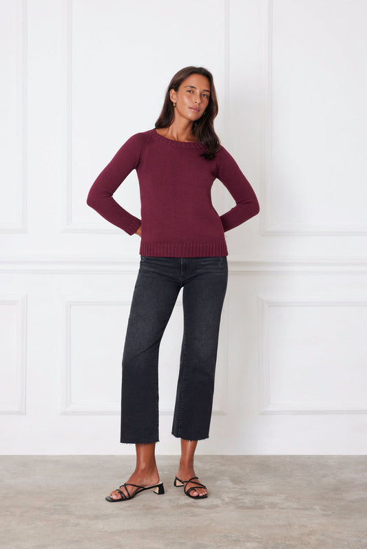 Sloane Crewneck in Plum - Osadia Concept Store