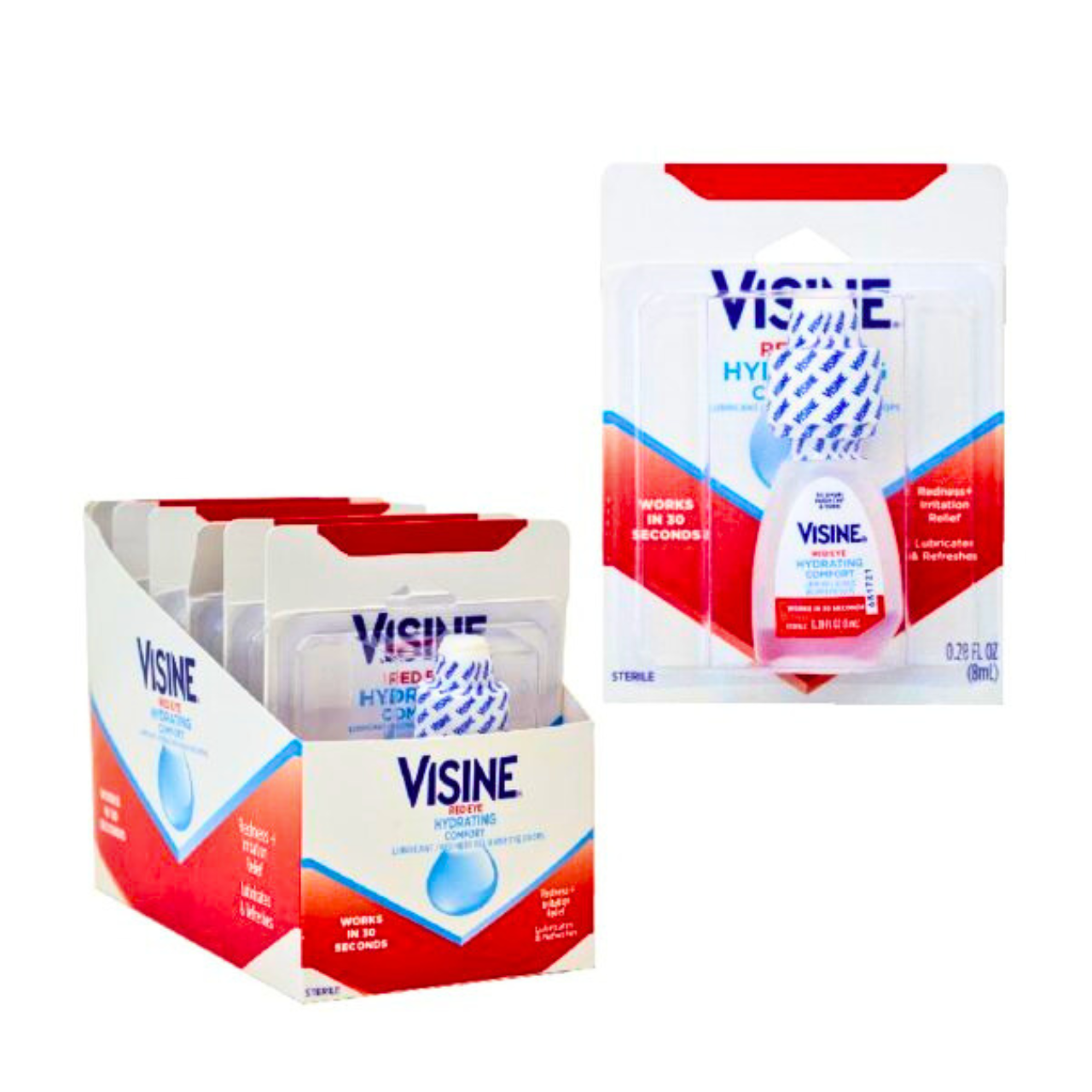 Visine Red Eye Hydrating Comfort Redness Relief, 0.28 Oz