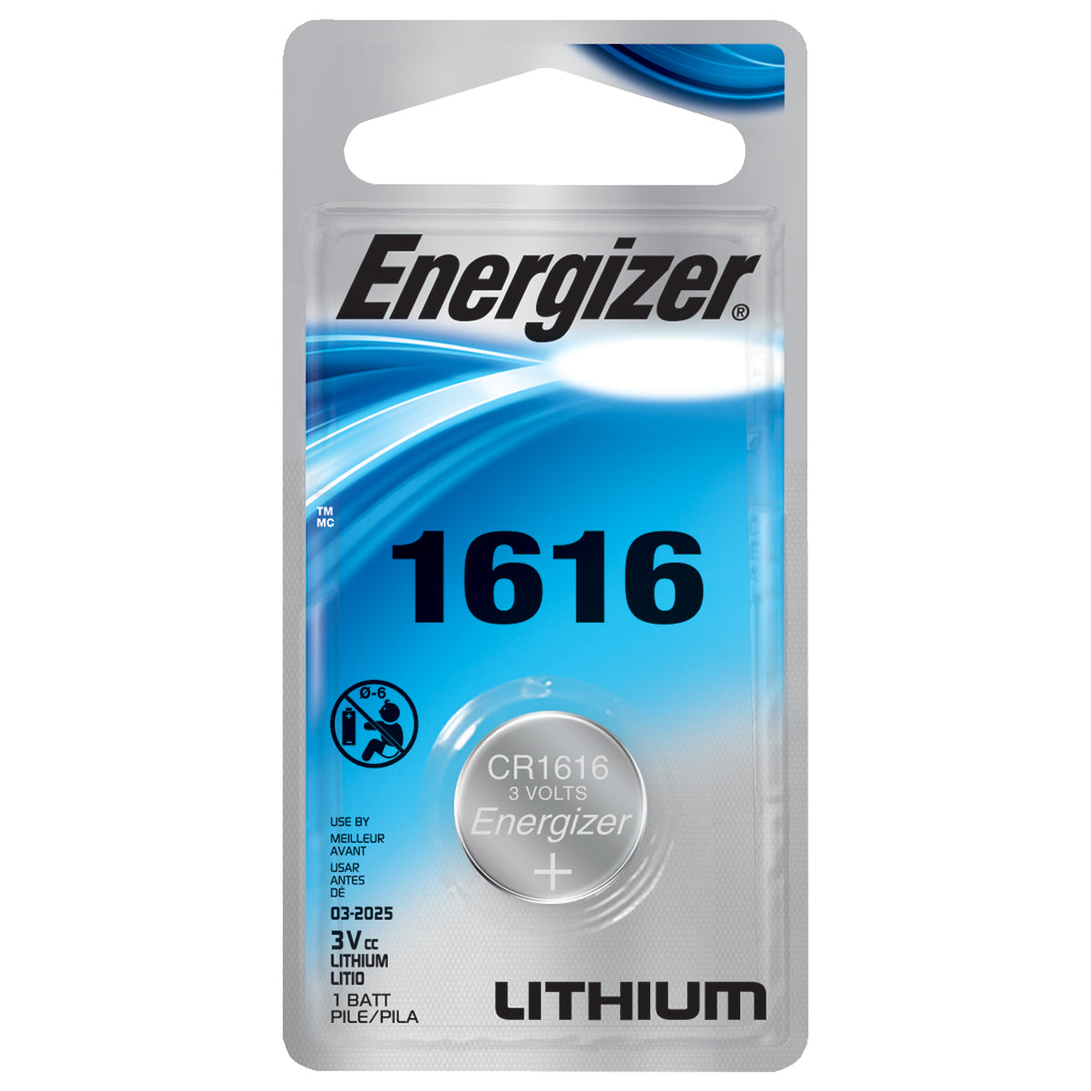 Energizer 1616 Lithium Coin Cell Battery