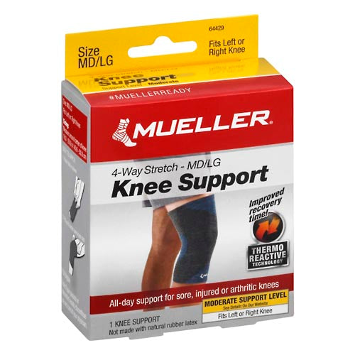 Mueller Medium/Large Moderate 4-Way Stretch Knee Support 1 Ea Box